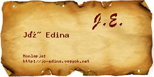 Jó Edina névjegykártya