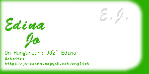 edina jo business card